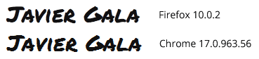 Chrome vs. Firefox anti aliasing on Permanent Marker blog title